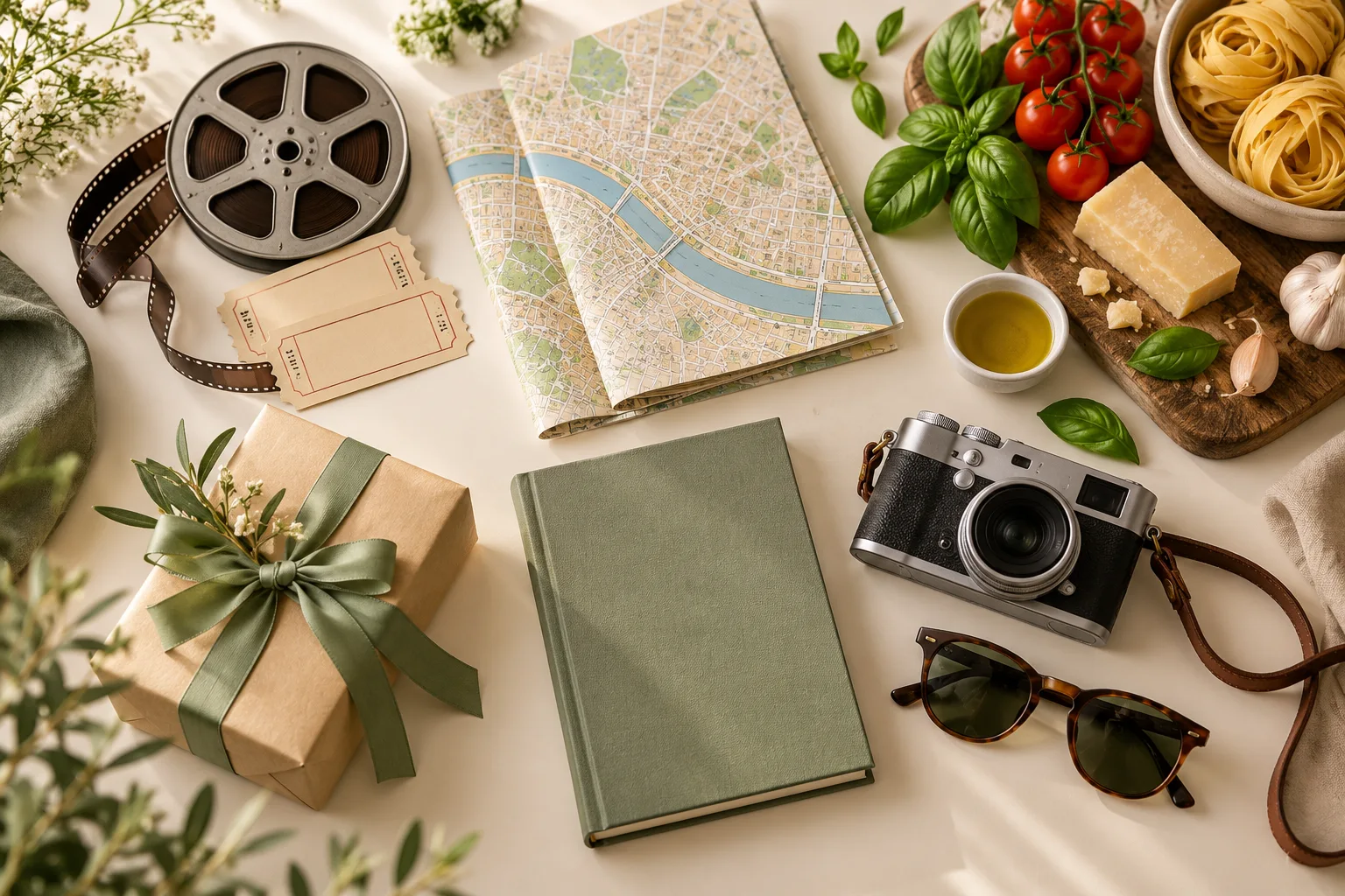 Films, recipes, travel, books and gifts in one collection